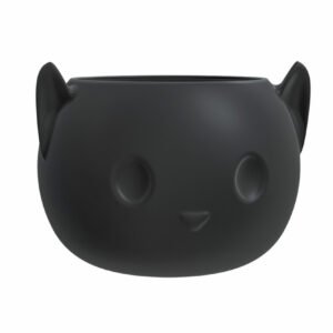 gato, maceta, macetero, planta, 3d