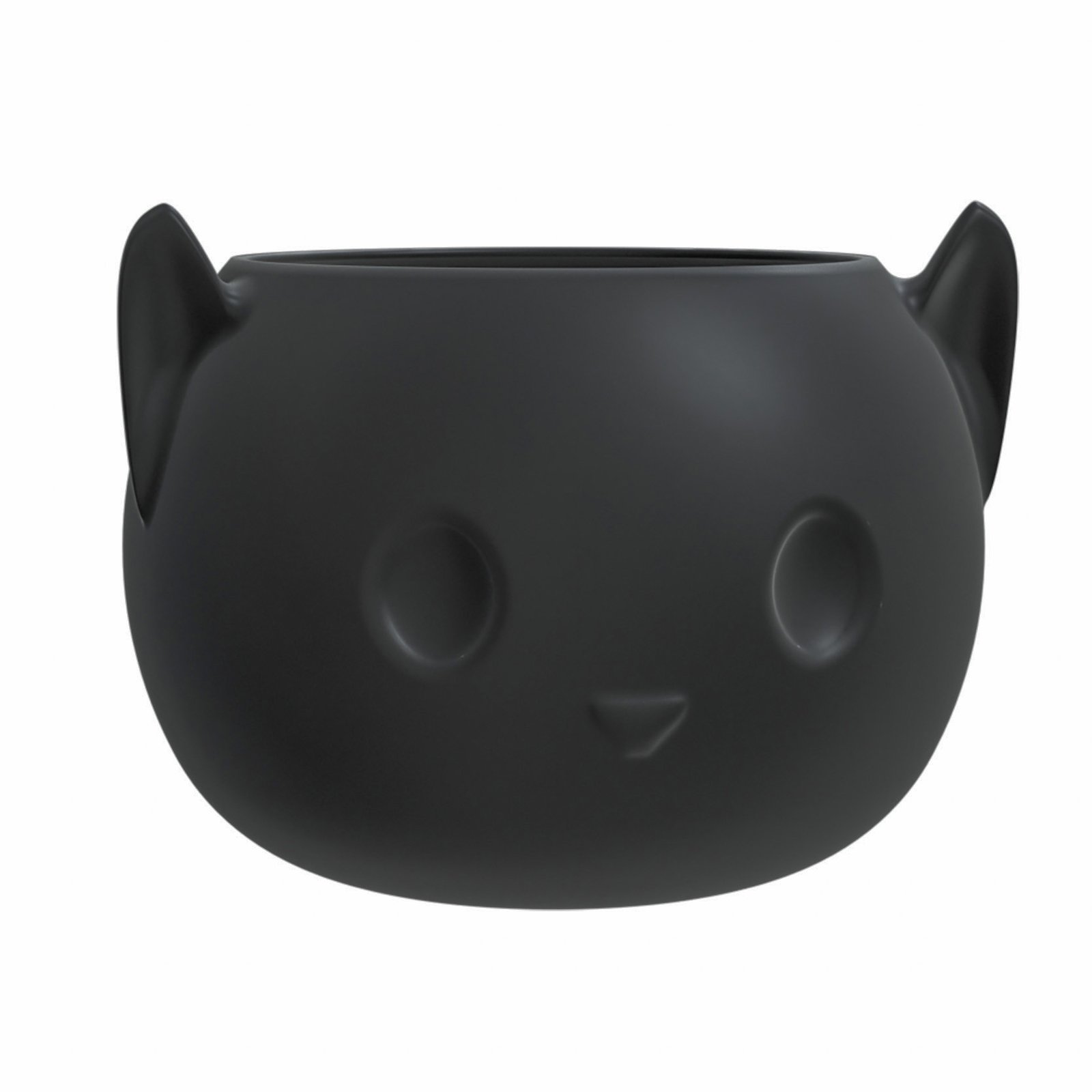 gato, maceta, macetero, planta, 3d