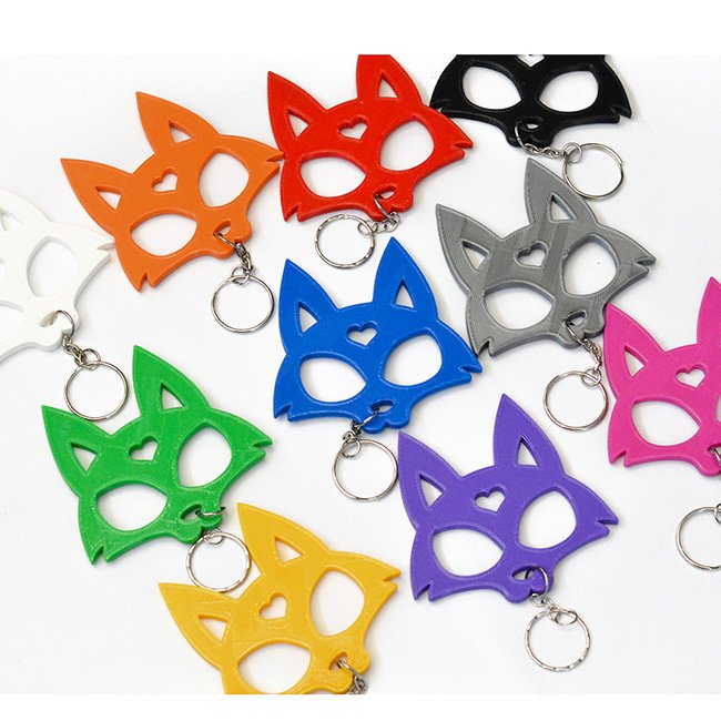 accesorios, lobo, defensa, llavero, 3d
