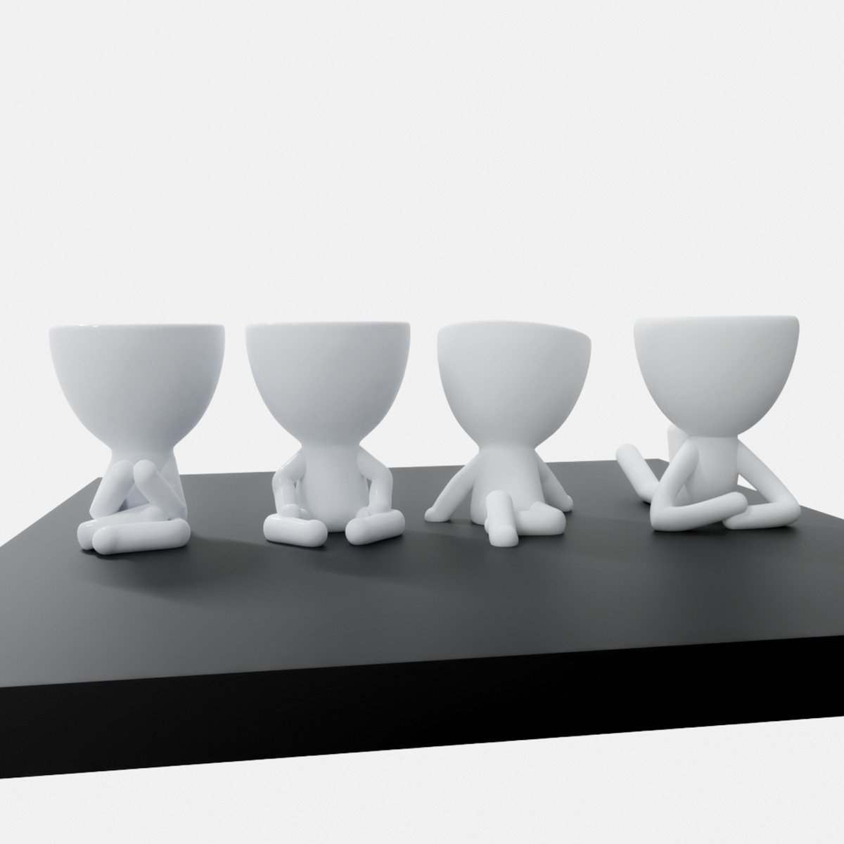 maceta, macetero, robert, planta, 3d