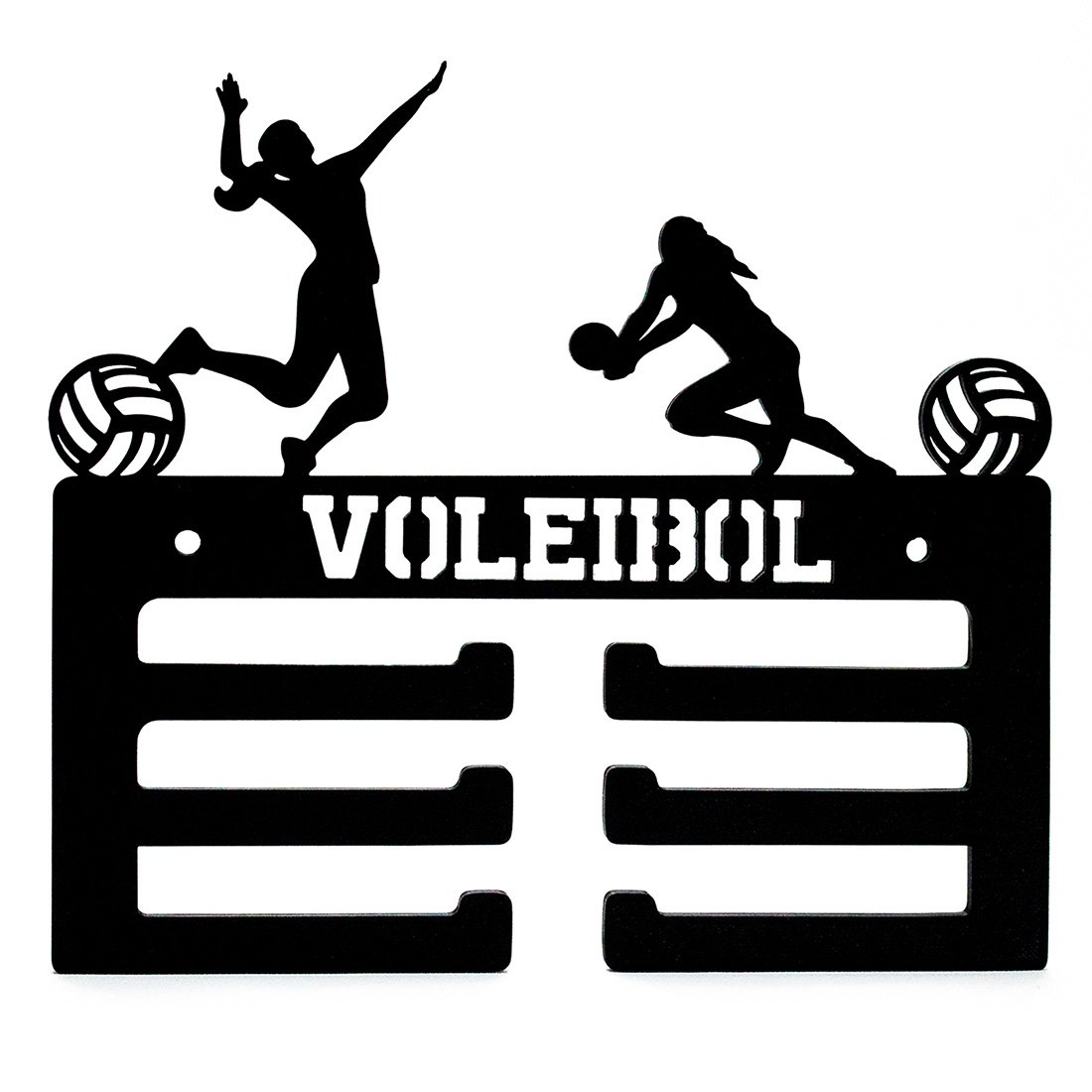 Medallero Voleibol Mujer Colgador De Medallas Pared