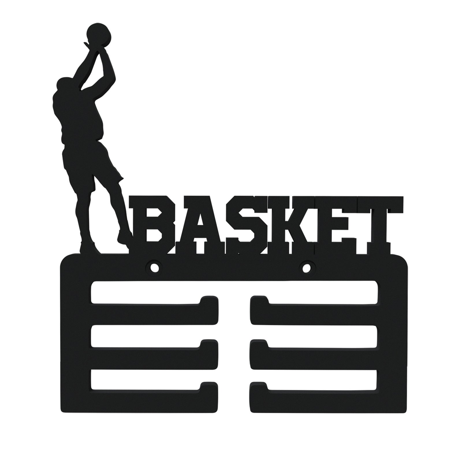 Medallero Basketbol Colgador De Medallas Pared