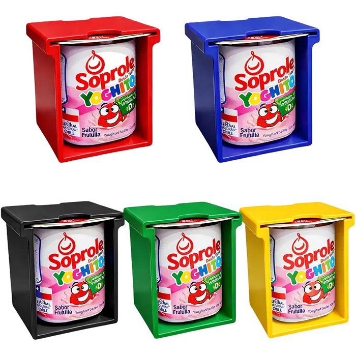 Pack 2 Unidades Transportador Protector De Yogurt